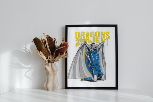 zmajevi rbih | slika (poster) – slika sa grbom rbih i ljiljanima