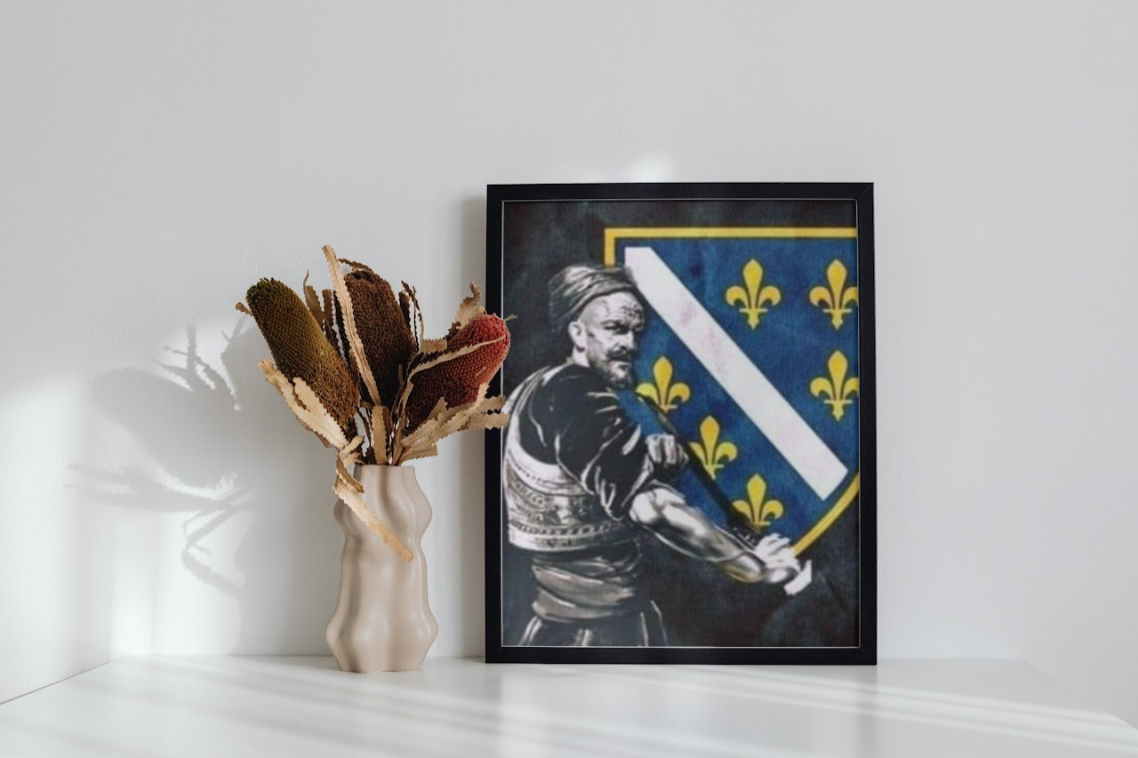 zmaj od bosne | slika (poster) – posteljina sa zmajem od bosne