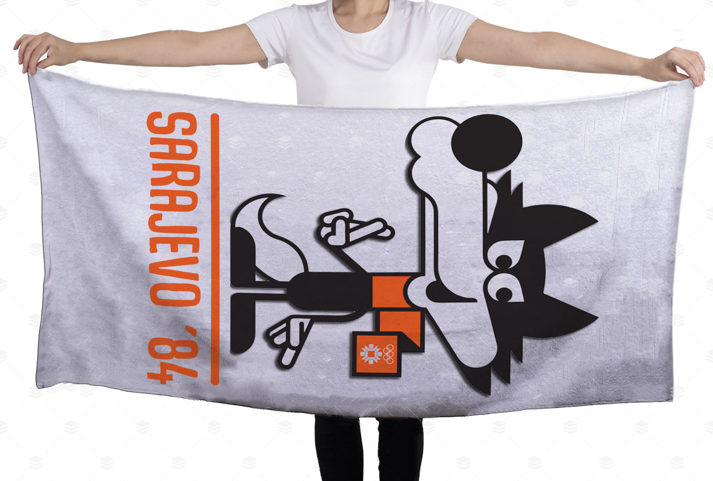 vućko sarajevo | peskir – peškir sa motivom vučka iz sarajeva 1984