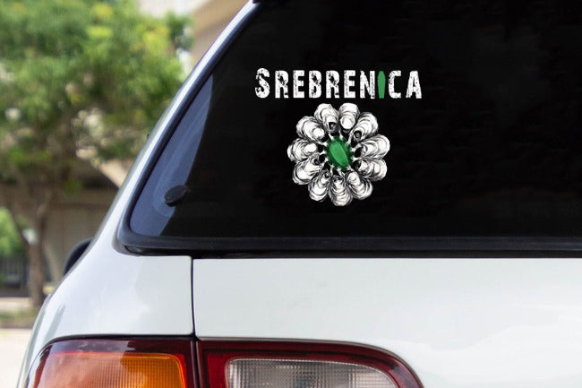 srebrenica | naljepnica u boji €“ stiker naljepnica posve?ena srebrenici