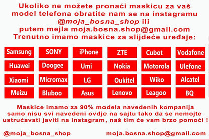 100% Bosanka | Maskica za telefon sa motivom ljiljana – patriotski simbol Bosne i Hercegovine