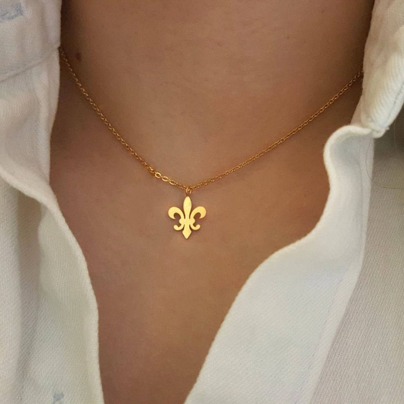 diskretni ljiljan | lanac – lančić sa ljiljanom, simbol Bosne