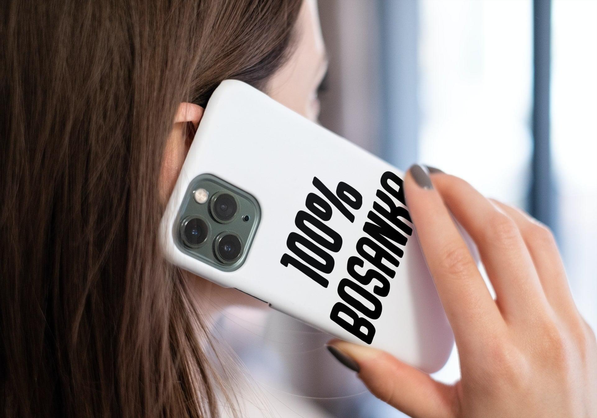 100% Bosanka | Maskica za telefon sa motivom ljiljana – patriotski simbol Bosne i Hercegovine