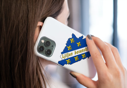 Bosna | Maskica za telefon sa motivom ljiljana – patriotski simbol Bosne i Hercegovine
