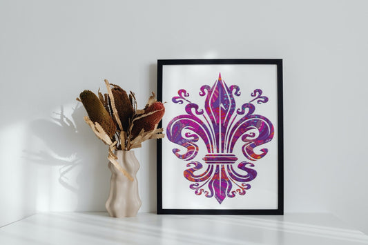 rozi ljiljan | slika (poster) – slika sa simbolima ljiljana