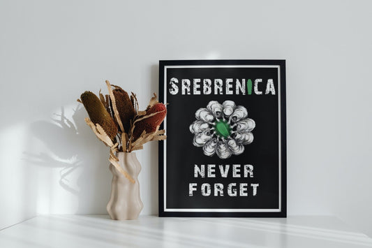 srebrenica | slika (poster) – slika posvećena srebrenici i sjećanju na žrtve
